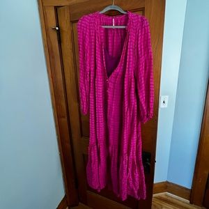 Free people Edie maxi dress in pink